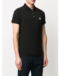 Polo noir Moncler