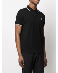 Polo noir Moncler