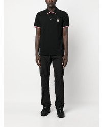 Polo noir Moncler