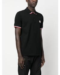 Polo noir Moncler