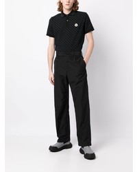 Polo noir Moncler