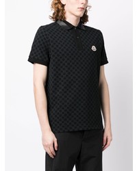 Polo noir Moncler