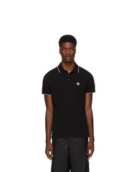 Polo noir Moncler