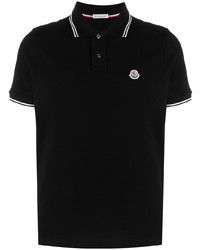 Polo noir Moncler