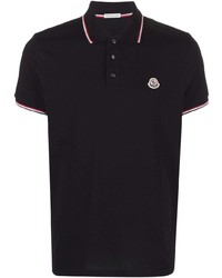 Polo noir Moncler