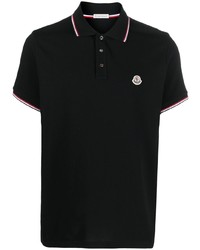 Polo noir Moncler