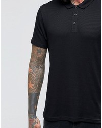 Polo noir Asos