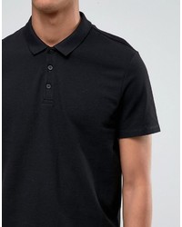 Polo noir Asos