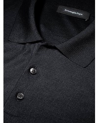 Polo noir Ermenegildo Zegna