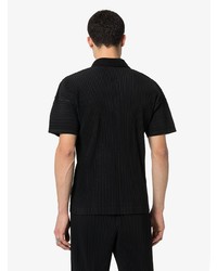 Polo noir Homme Plissé Issey Miyake