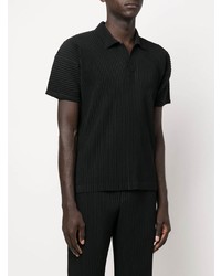 Polo noir Homme Plissé Issey Miyake