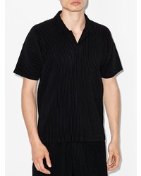 Polo noir Homme Plissé Issey Miyake