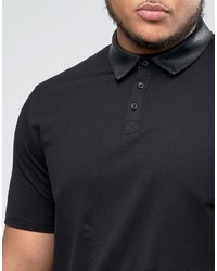 Polo noir Asos