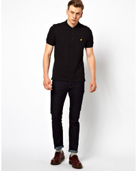 Polo noir Lyle & Scott