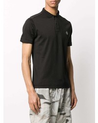 Polo noir Stone Island