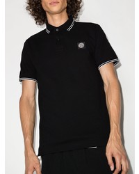 Polo noir Stone Island