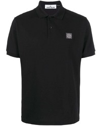 Polo noir Stone Island