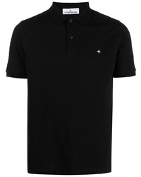 Polo noir Stone Island