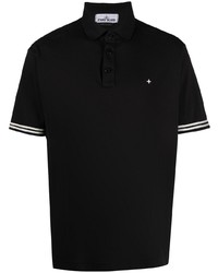 Polo noir Stone Island