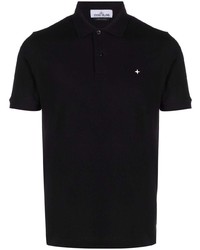 Polo noir Stone Island