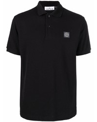 Polo noir Stone Island