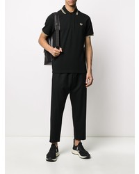 Polo noir Fred Perry