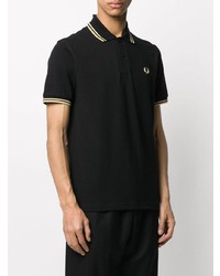 Polo noir Fred Perry