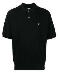 Polo noir Stussy