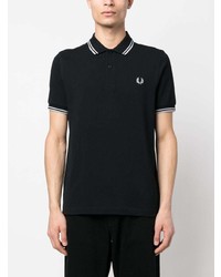 Polo noir Fred Perry