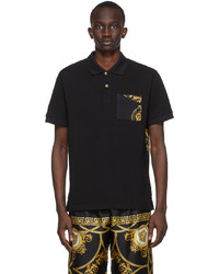 Polo noir VERSACE JEANS COUTURE