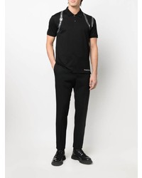 Polo noir Alexander McQueen