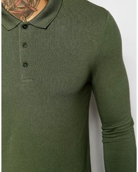 Polo olive Asos