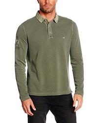Polo olive camel active