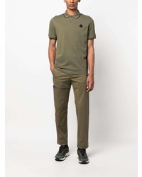 Polo olive Moncler