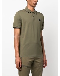 Polo olive Moncler