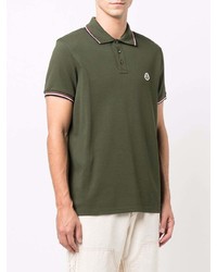 Polo olive Moncler