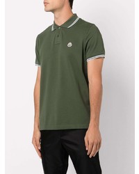 Polo olive Moncler