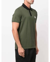 Polo olive Moncler