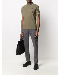 Polo olive Stone Island