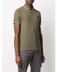 Polo olive Stone Island