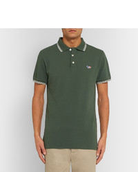 Polo olive MAISON KITSUNÉ