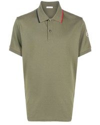 Polo olive Moncler