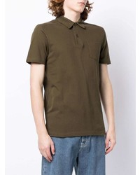 Polo olive Sunspel