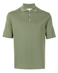 Polo olive Solid Homme