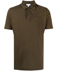 Polo olive Sunspel