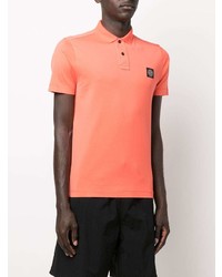 Polo orange Stone Island