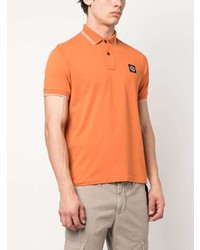 Polo orange Stone Island