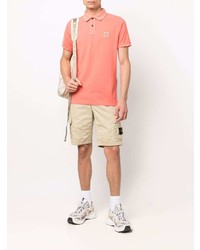 Polo orange Stone Island