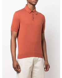 Polo orange Ermenegildo Zegna