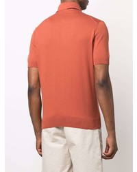 Polo orange Ermenegildo Zegna